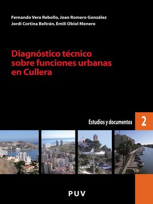 cover image of Diagnóstico técnico sobre funciones urbanas en Cullera